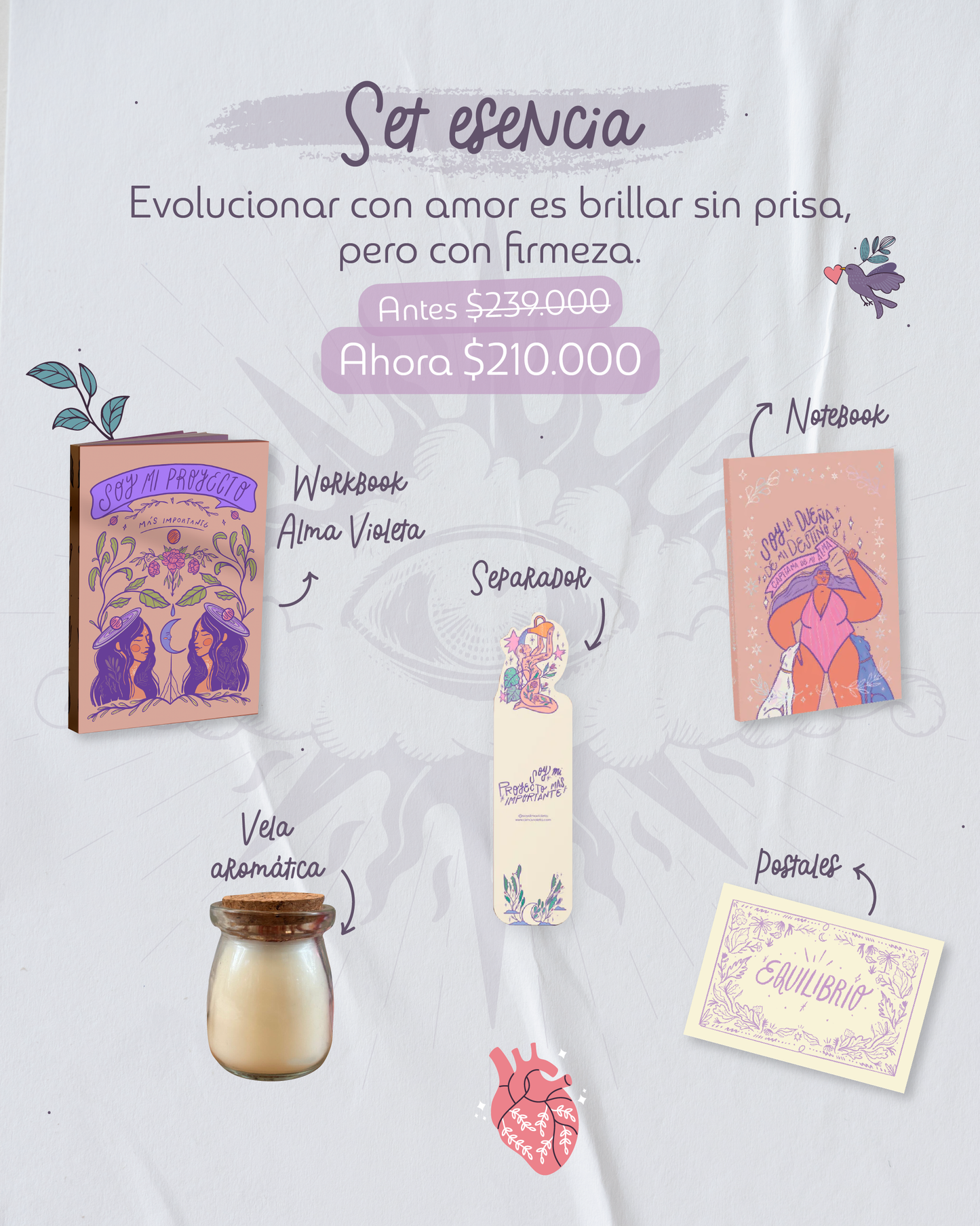 Sets promo imperdibles Alma Violeta