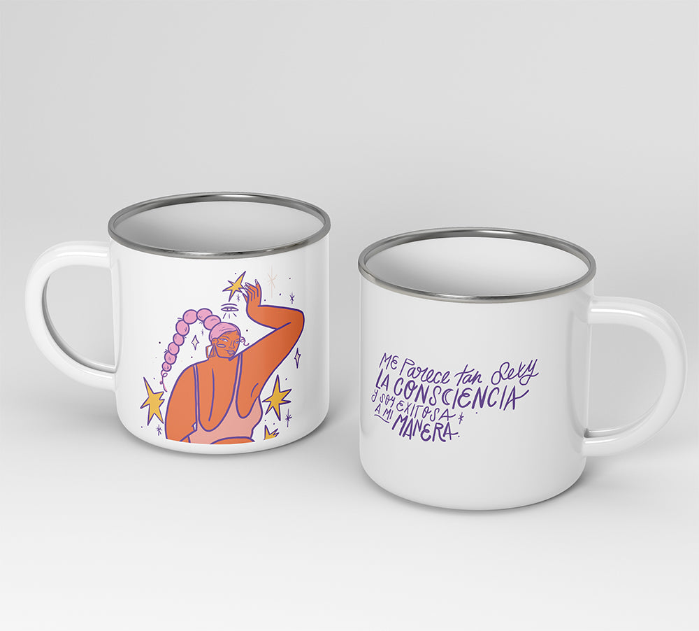 Mug peltre mantras para florecer!