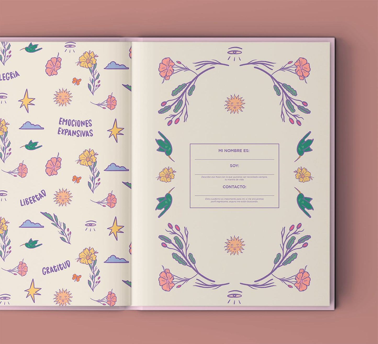 Cuaderno Alma Violeta ✨📓🪐🌞