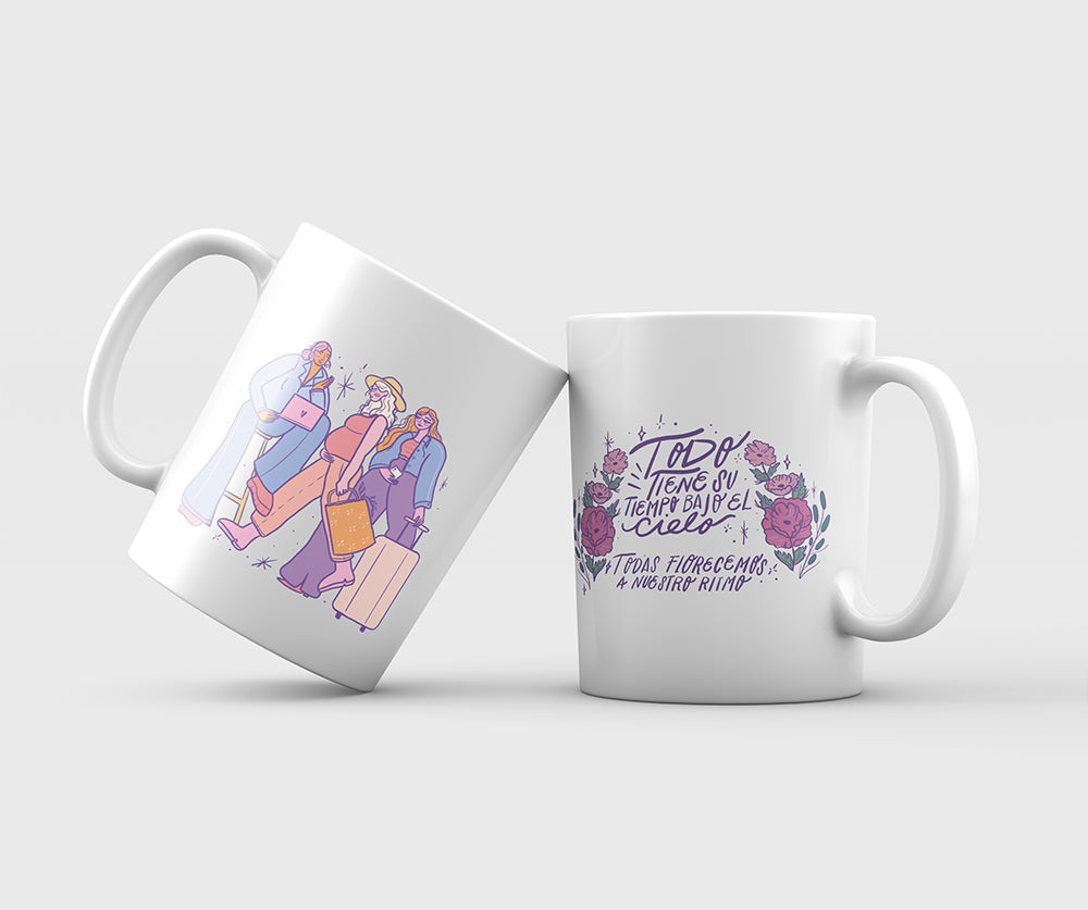 Mug cerámica mantras para florecer!