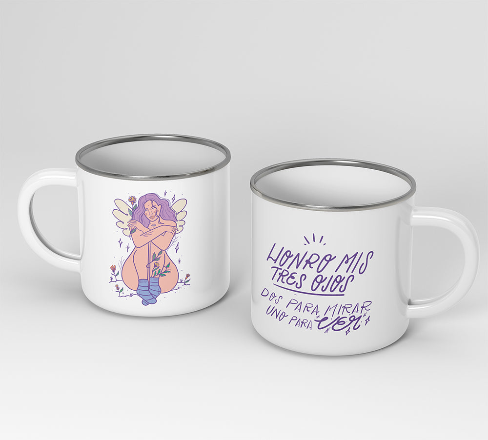 Mug peltre mantras para florecer!