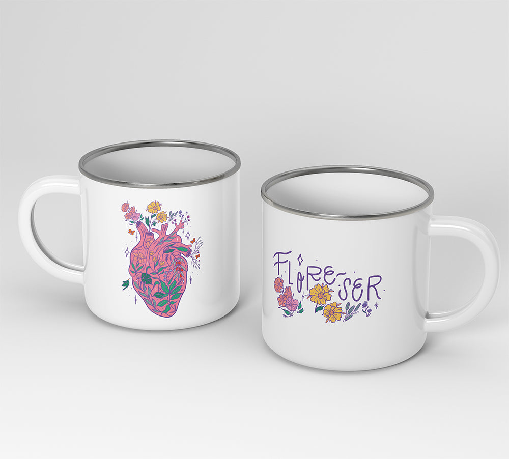 Mug peltre mantras para florecer!