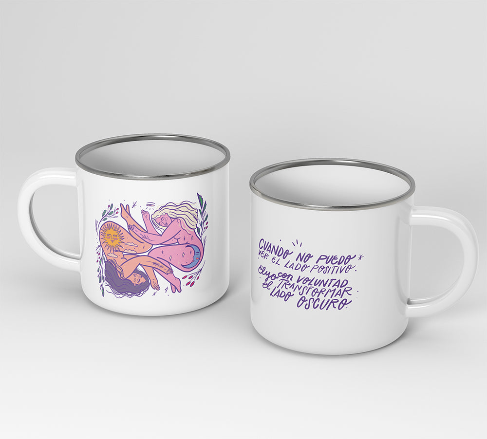 Mug peltre mantras para florecer!