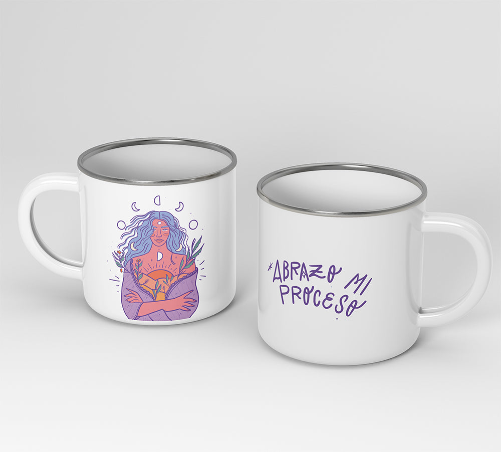 Mug peltre mantras para florecer!