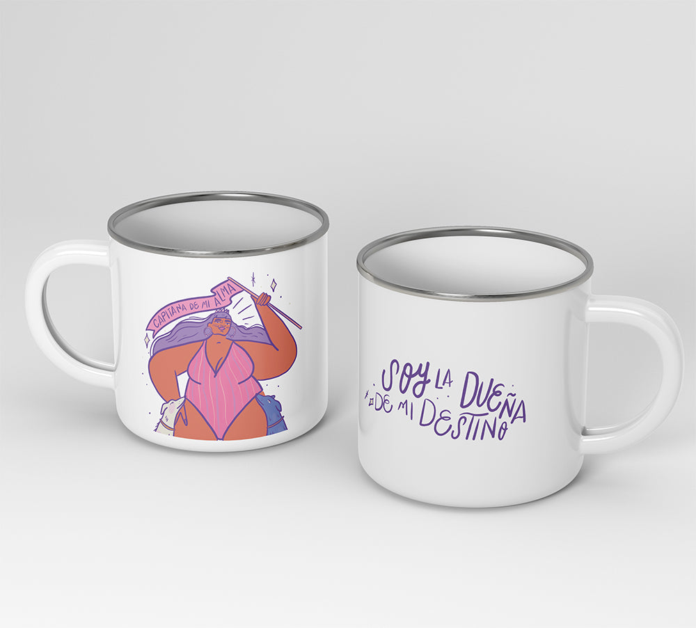 Mug peltre mantras para florecer!