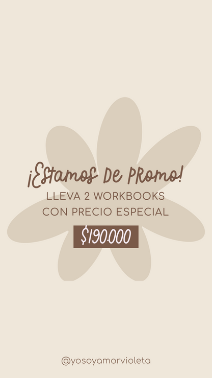 ¡Lleva 2 Workbooks por este precio especial! Llénate de magia y regala magia.